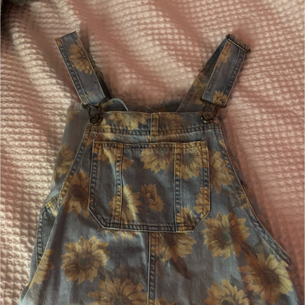 BNWT american eagle sunflower overall skirt sizes xs - Picture 4 of 5